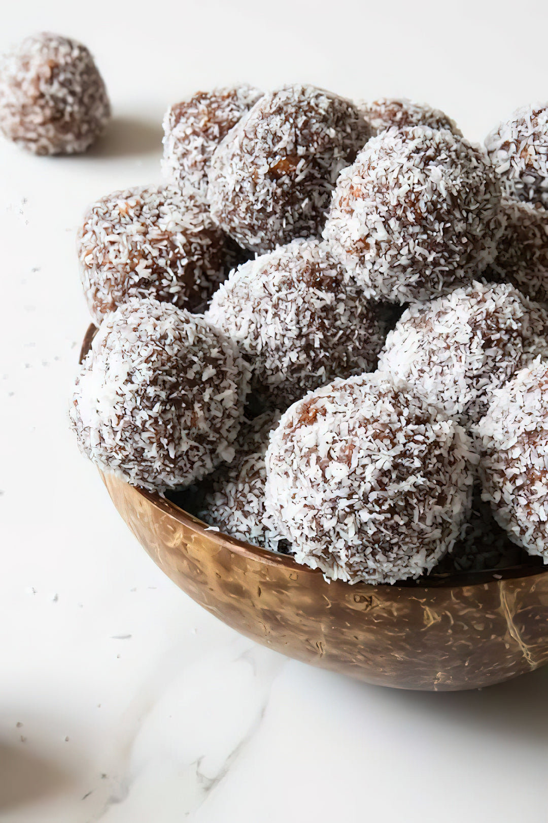 Rezept des Tages Schoko Kokosnuss Proteinbällchen