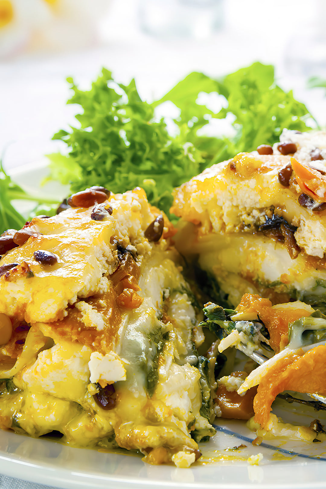 Rezept des Tages Proteinreiche Süßkartoffel Lasagne