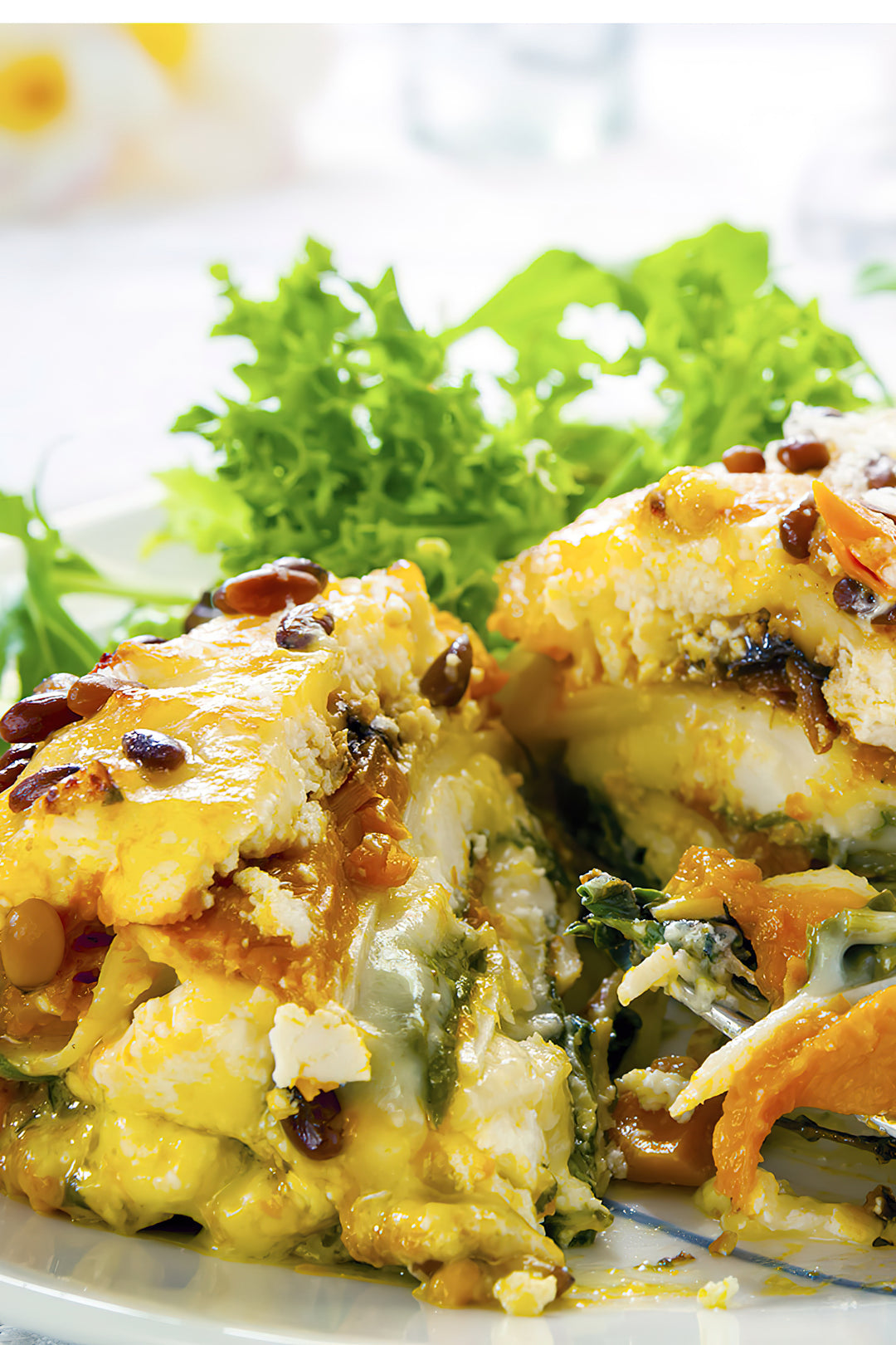 Rezept des Tages Proteinreiche Süßkartoffel Lasagne