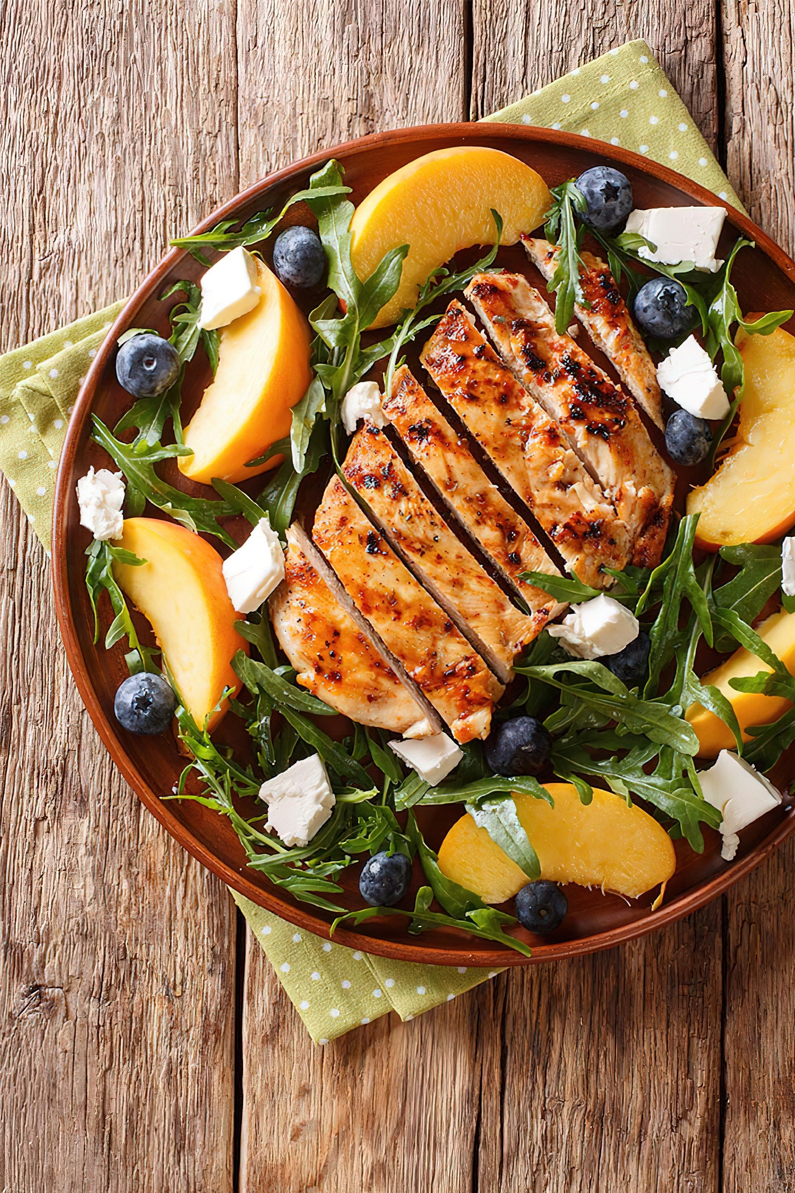 Rezept des Tages Pfirsich Hühnchen Salat