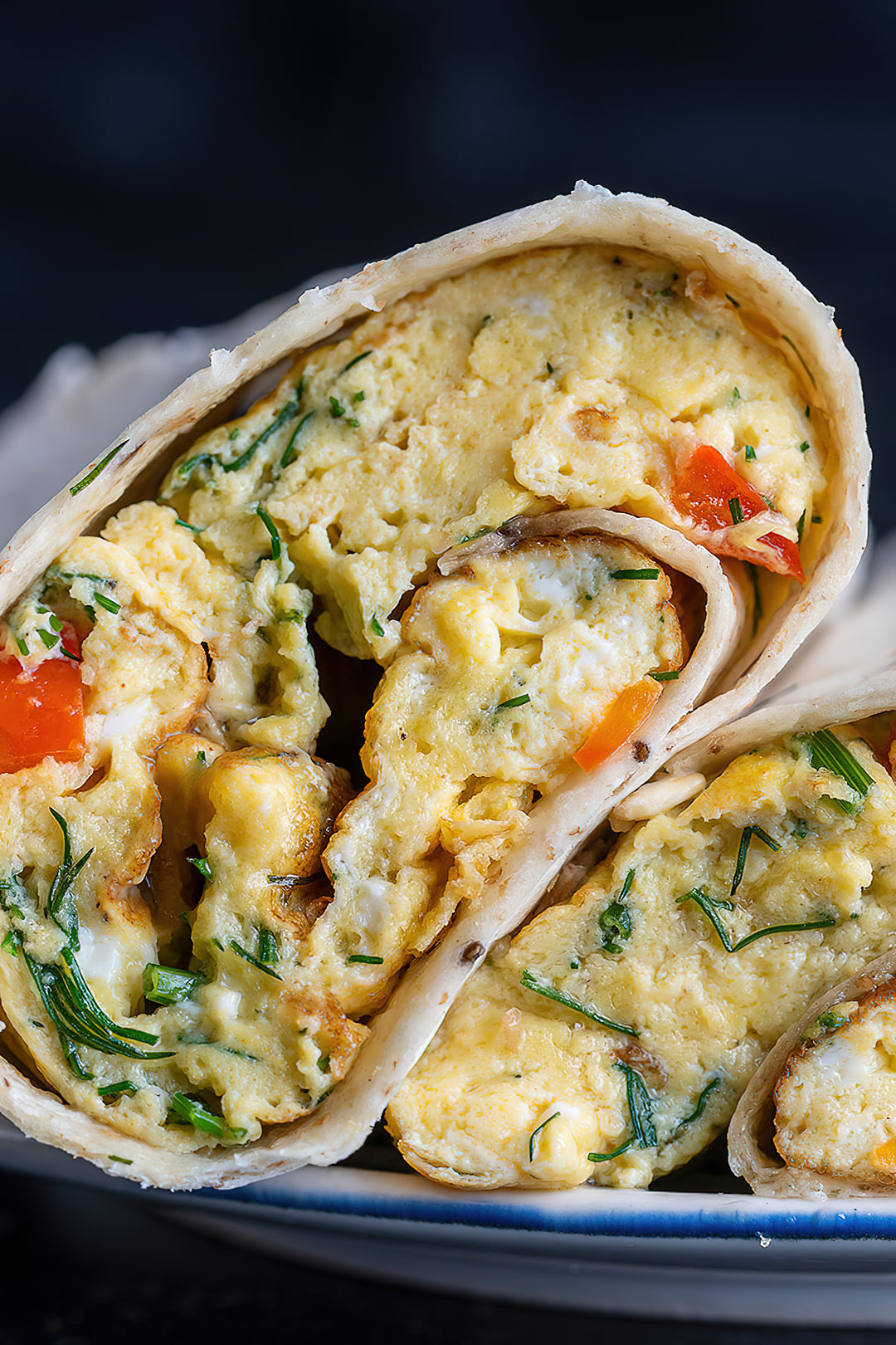 Recipe of the day Vegetable omelette wrap