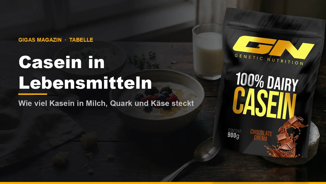 Casein Lebensmittel Tabelle: Werte je 100 g