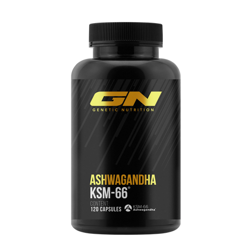 Ashwagandha KSM-66® Kapseln 300 mg Dose von GN Laboratories – lizenzierter Markenrohstoff, Made in Germany, erhältlich bei Gigas Nutrition