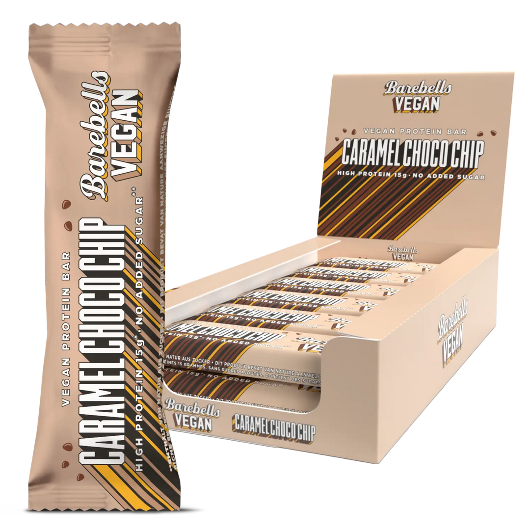 Barebells Vegan Bar Caramel Choco Chip · 12x 55g