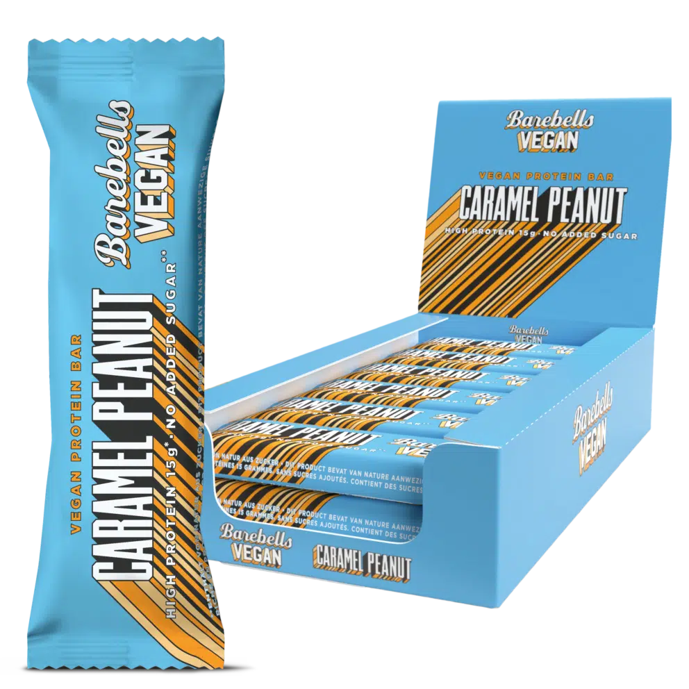 Barebells Vegan Bar Caramel Peanut · 12x 55g