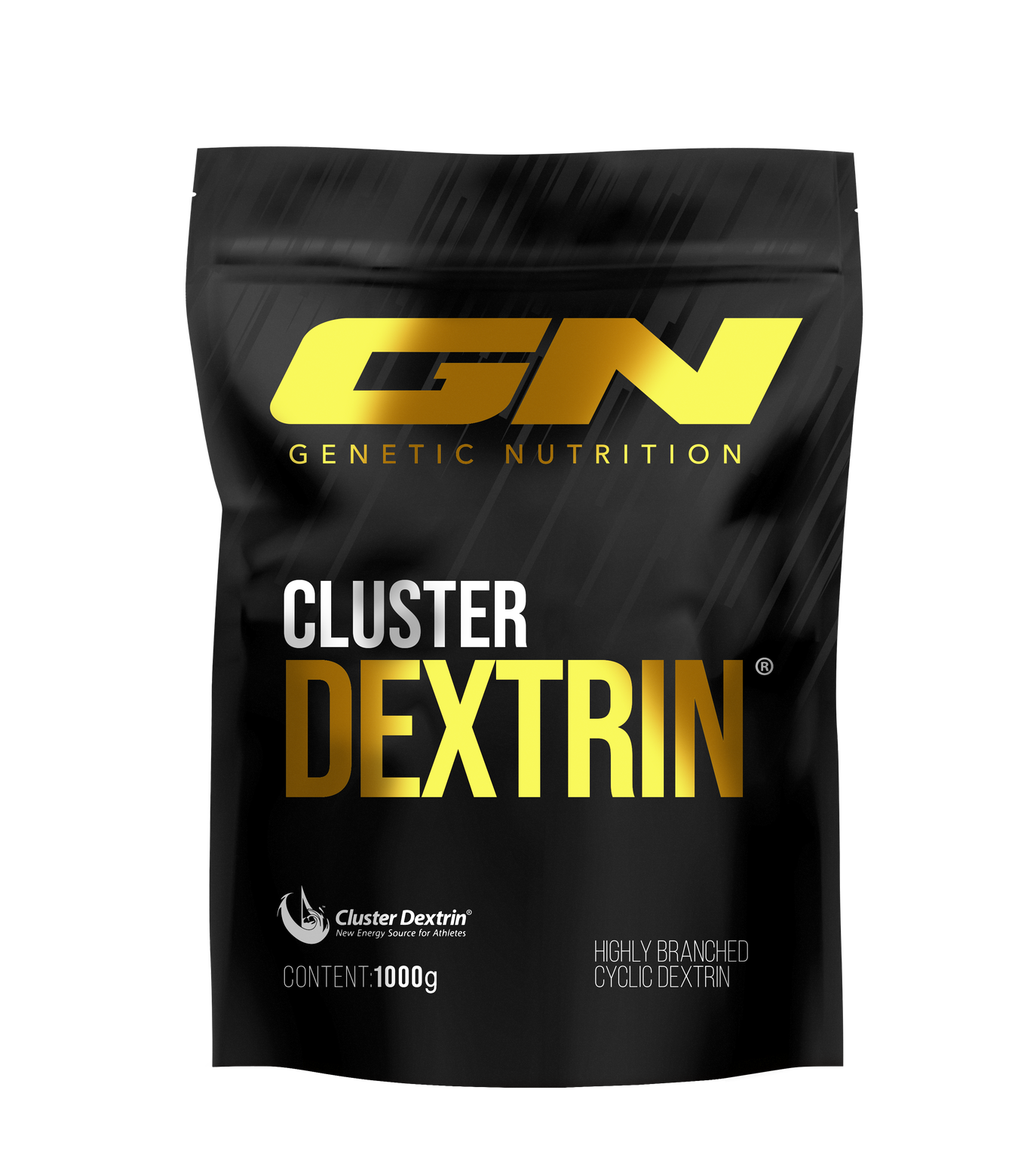 Cluster Dextrin® Pulver 1000 g Beutel von GN Laboratories – hochverzweigtes zyklisches Dextrin (HBCD), reines Kohlenhydratpulver bei Gigas Nutrition