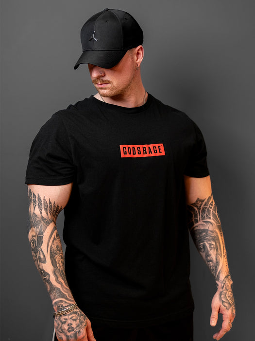 Basic Round Neck Shirt Black - Gods Rage