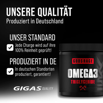 Gods Rage Omega 3 Triglyceride · 300 Softgels