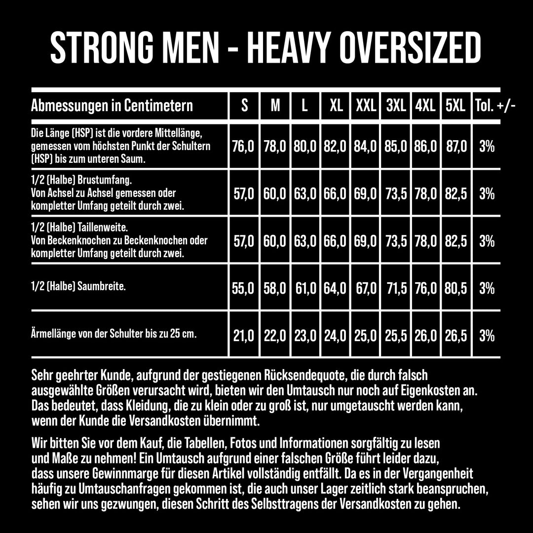 Strong Men - Heavy Oversized