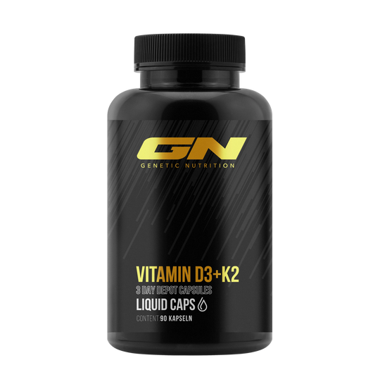 Vitamin D3 K2 Liquid Caps von GN Laboratories - 90 Kapseln hochdosiert mit MK-7 und MCT-Öl
